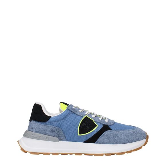 Philippe Model Textile Suede Sneakers Men Blue